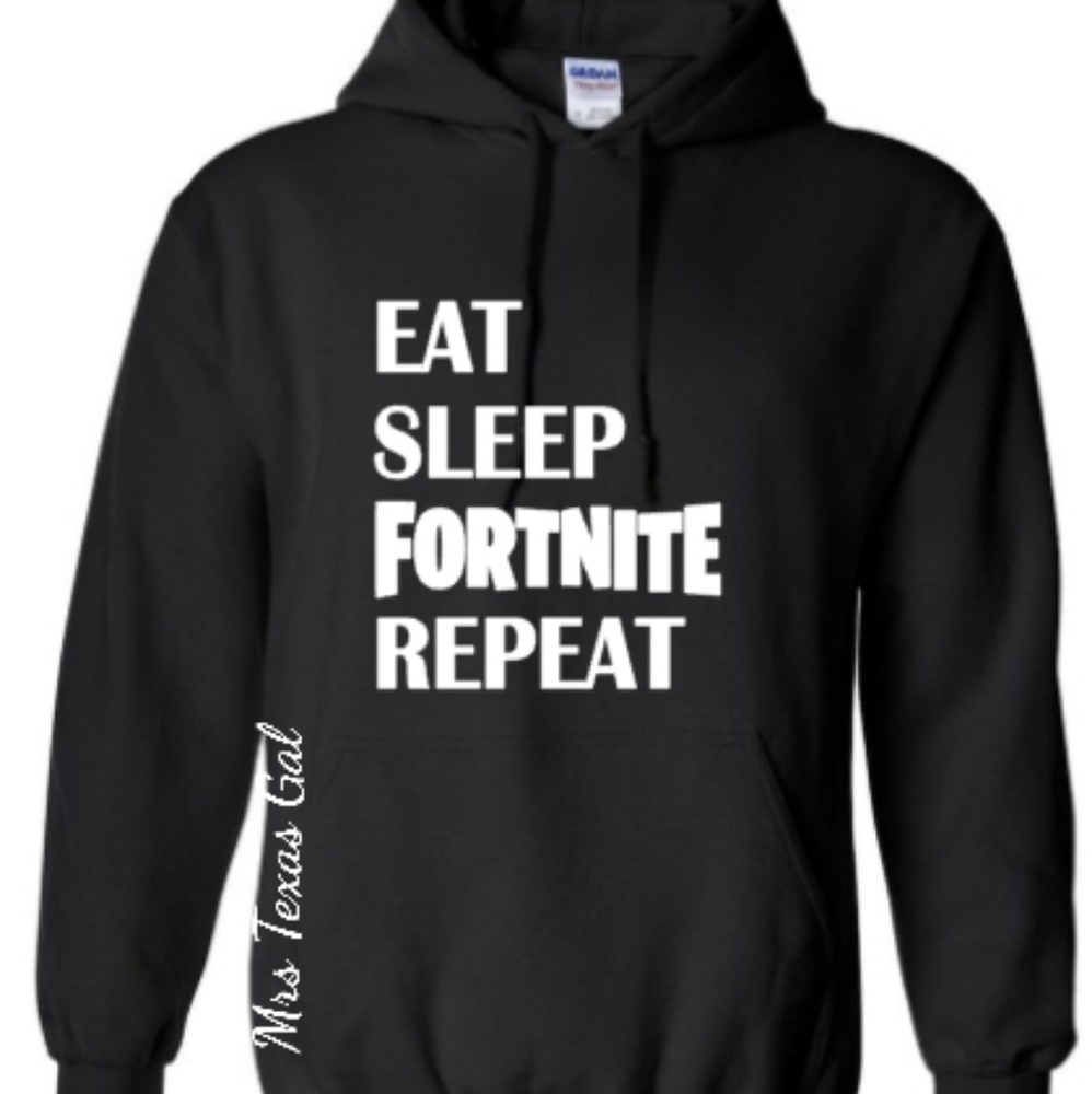 Eat Sleep Fornite Repeat Hoodie Quick Sale